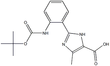 2-(2-TERT-BUTOXYCARBONYLAMINO-PHENYL)-5-METHYL-3H-IMIDAZOLE-4-CARBOXYLIC ACID Structure