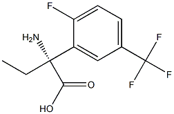 (2R)-2-AMINO-2-[2-FLUORO-5-(TRIFLUOROMETHYL)PHENYL]BUTANOIC ACID Struktur