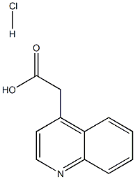 QUINOLINE-4-ACETIC ACID HYDROCHLORIDE Struktur