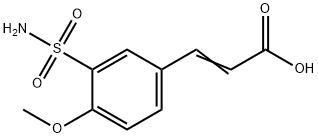 (2E)-3-[3-(AMINOSULFONYL)-4-METHOXYPHENYL]ACRYLIC ACID Struktur