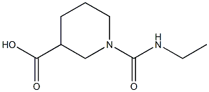 1-[(ETHYLAMINO)CARBONYL]PIPERIDINE-3-CARBOXYLIC ACID Struktur