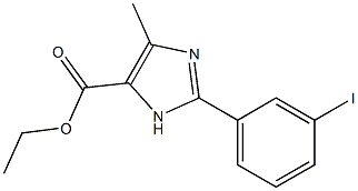 2-(3-IODO-PHENYL)-5-METHYL-3H-IMIDAZOLE-4-CARBOXYLIC ACID ETHYL ESTER Structure