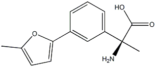 (2S)-2-AMINO-2-[3-(5-METHYL(2-FURYL))PHENYL]PROPANOIC ACID Structure