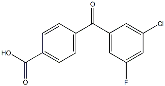 4-(3-CHLORO-5-FLUOROBENZOYL)BENZOIC ACID