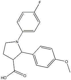 1-(4-FLUOROPHENYL)-2-(4-METHOXYPHENYL)PYRROLIDINE-3-CARBOXYLIC ACID