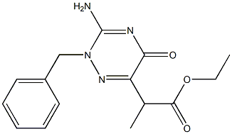 2-(3-AMINO-2-BENZYL-5-OXO-2,5-DI-HYDRO-[1,2,4]TRIAZIN-6-YL)-PROPIONIC ACID ETHYL ESTER