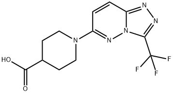 1-[3-(TRIFLUOROMETHYL)[1,2,4]TRIAZOLO[4,3-B]PYRIDAZIN-6-YL]PIPERIDINE-4-CARBOXYLIC ACID Structure