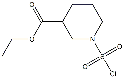 ETHYL 1-(CHLOROSULFONYL)PIPERIDINE-3-CARBOXYLATE Struktur