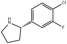 (2S)-2-(4-CHLORO-3-FLUOROPHENYL)PYRROLIDINE Structure