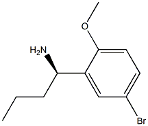 (1R)-1-(5-BROMO-2-METHOXYPHENYL)BUTYLAMINE Struktur