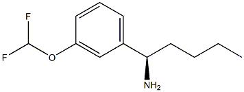 (1R)-1-[3-(DIFLUOROMETHOXY)PHENYL]PENTYLAMINE Struktur
