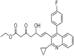 (E)-3,5-二羥基-7-[2-環(huán)丙基-4-(4-氟苯基)-3-喹啉基]庚-6-烯酸乙酯；CAS:148901-69-3