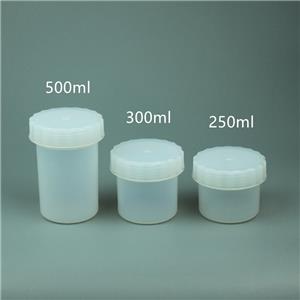 PFA廣口儲液罐300ML耐腐蝕低本底特氟龍塑料反應罐